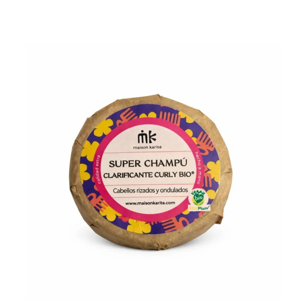 Maison Karité Solido Super Champú Clarificante CurlyBio Papel Kraft 75g Maison Karité Solido Super Champú Clarificante CurlyBio Papel Kraft 75g